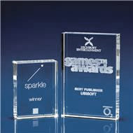 Crystal Awards Plaques with 3D Laser Engraving