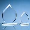 15cm x 10cm Majestic Diamond Award in 15mm Clear Glass