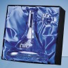 Engraved Crystal Handmade Clear Glass Ships Decanter