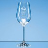 Engraved Aura Crystalite Medium Wine Glass