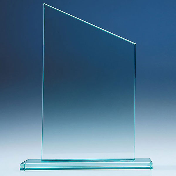 6in x 10in Jade Glass Slope Award
