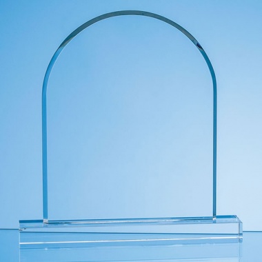 22cm Optical Crystal Mounted Arch Award