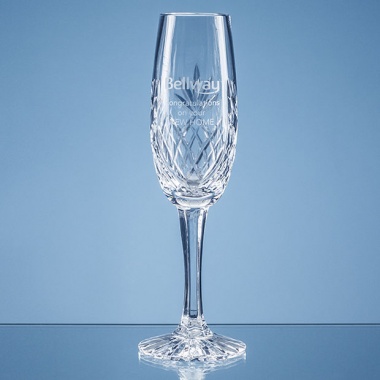 165ml Blenheim Lead Crystal Panel Champagne Flute