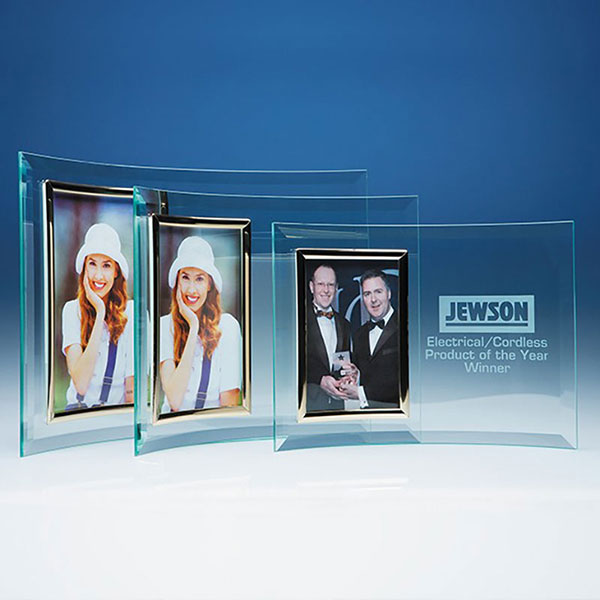 3.5x5in Curved Glass Picture Frame PG1