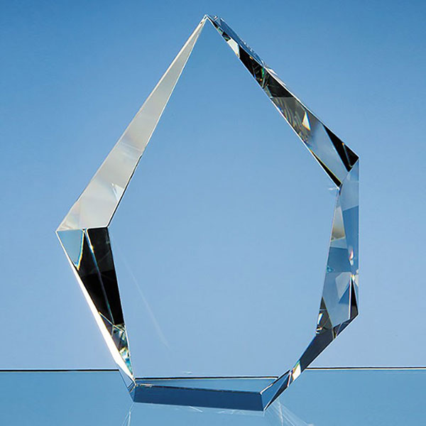 20cm Optic Crystal Facet Iceberg Award
