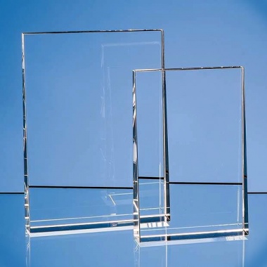 Optical Crystal Vertical Wedge Award 15cm