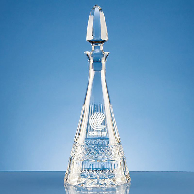 Lead Crystal Pyramid Wine Decanter L422