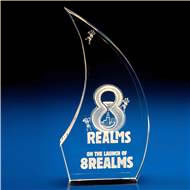 Crystal Breeze Award with 3D Laser Engraving