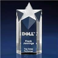 Star Column Award with 3D Laser Engraving