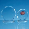 19cm Facetted Octagon Award in 15mm Clear Glass