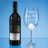 850ml Grande Vino Full Bottle of Wine Glass