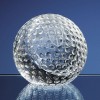 80mm Optic Crystal Golf Ball Paperweight SY2084