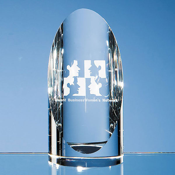 5.5in Optic Crystal Cylinder Award