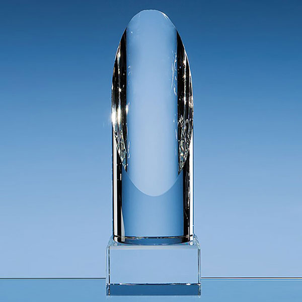 19.5cm Optic Crystal Cylinder Award