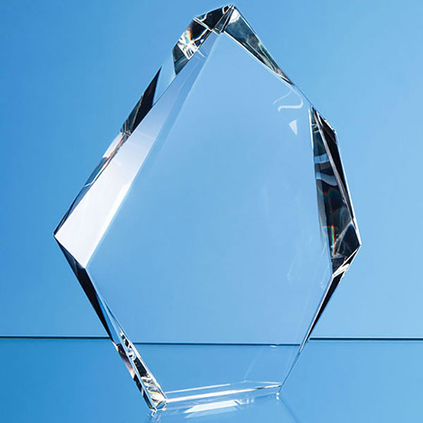 22.5cm Optical Crystal Facetted Ice Peak Award