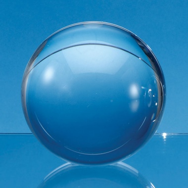 10cm Optical Crystal Sphere with a Flat Base