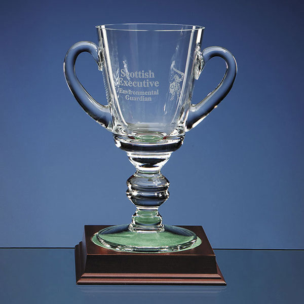 8in Crystal Loving Cup