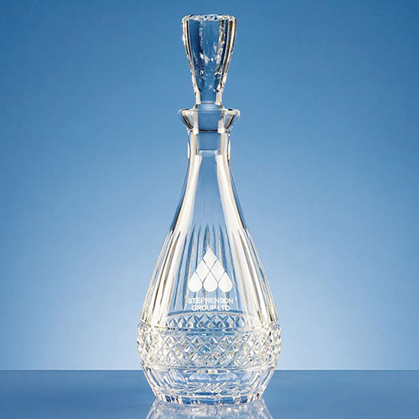 Engraved Crystal Decanters with Custom Engraving