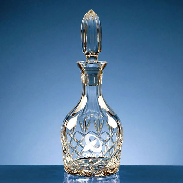 Engraved Crystal Decanters with Custom Engraving
