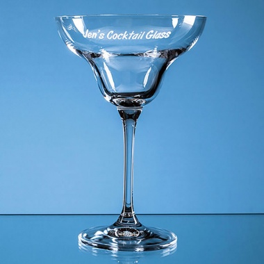 Engraved Glass 'Infinity' Cocktail Saucer