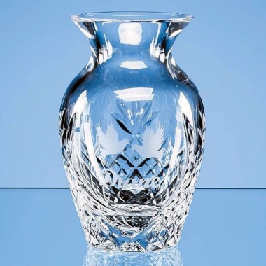 12cm Lead Crystal Panelled Bud Vase