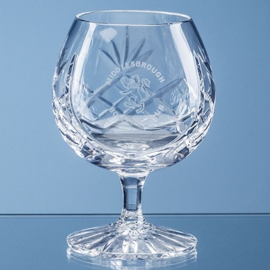 280ml Blenheim Lead Crystal Panel Brandy Glass