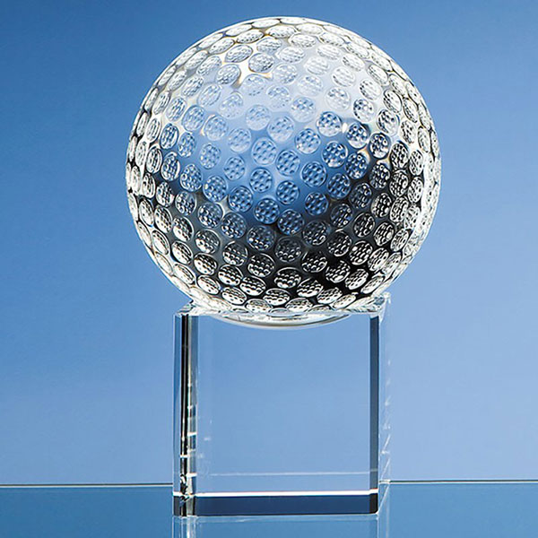 100mm Golf Ball on Clear Base