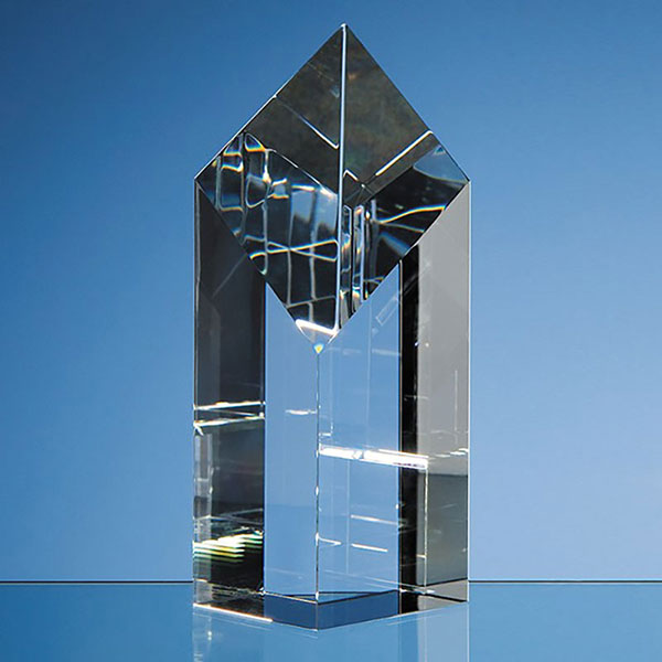 18cm Optic Crystal Diamond Award