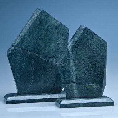 25cm Green Marble Facetted Ice Peak Award
