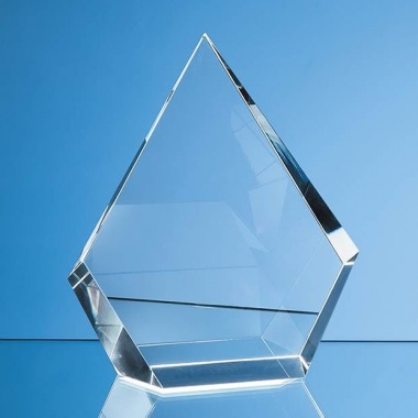 Optical Crystal Facet Diamond Award 17.5cm