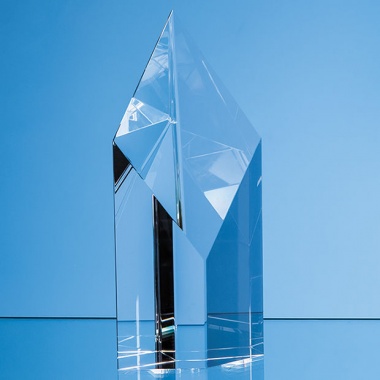 20cm Optical Crystal Narrow Diamond Award