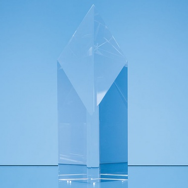 23cm Optical Crystal Narrow Diamond Award
