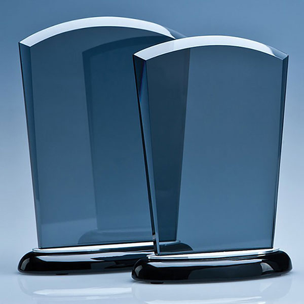 18cm Smoked Glass Arch Award