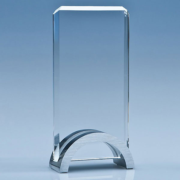 17.5cm Optical Crystal Rectangle Award