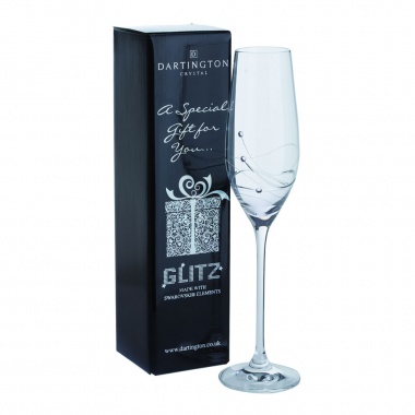Dartington Glitz Diamante Swirl Champagne Flute