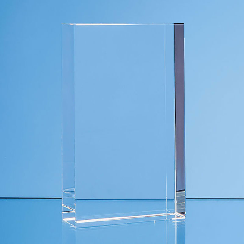 17cm x 10cm Optical Crystal Rectangle Award