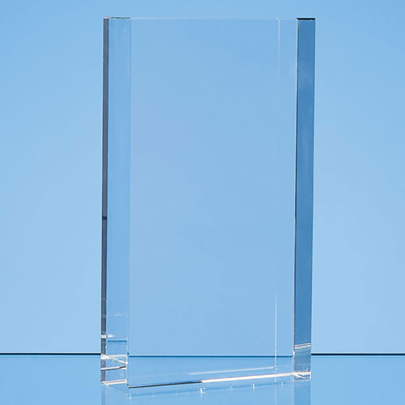 20cm x 11cm Optical Crystal Rectangle Award