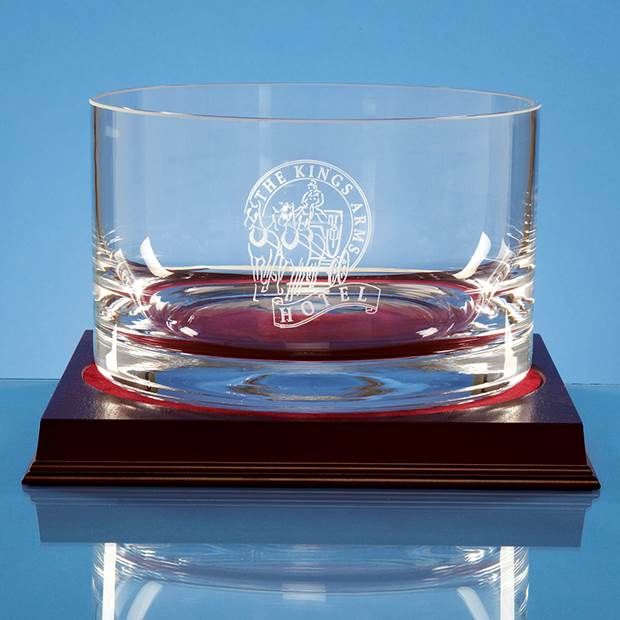 20cm Glass Handmade Straight Sided Fruit Bowl