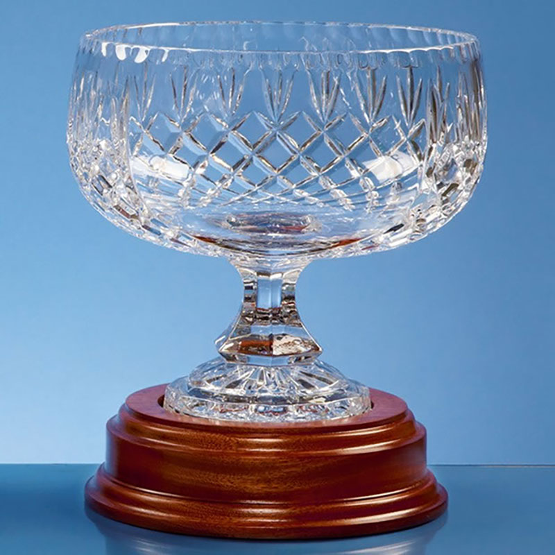 20cm Lead Crystal Footed Bowl L426 from CrystalAwardsSupplier.co.uk
