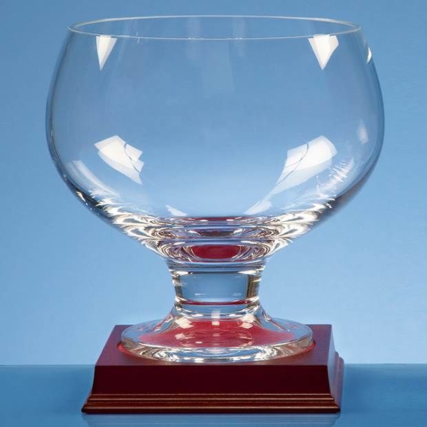 19cm Clear Glass Handmade Round Footed Comport