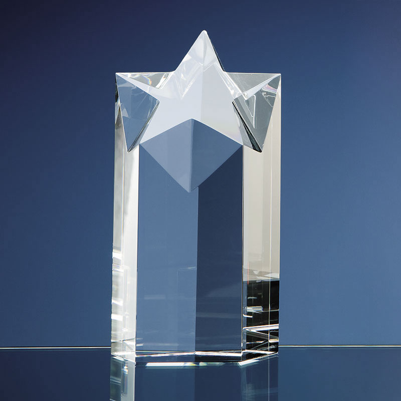 7in Optical Crystal Star Column Award