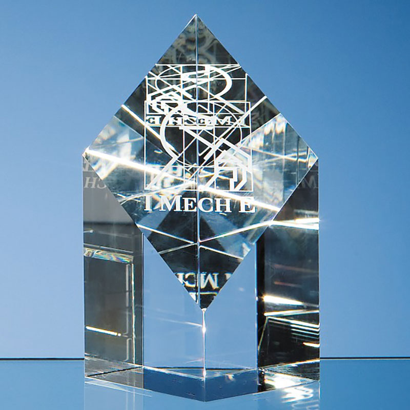 13cm Optic Crystal Diamond Award