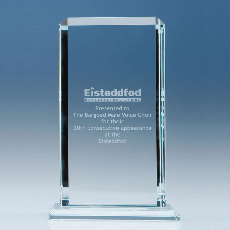 9in CrystalEdge Clear Echo Award