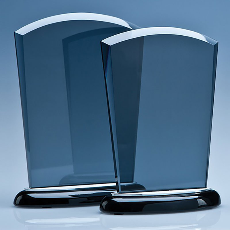 16.5cm Smoked Glass Arch Award
