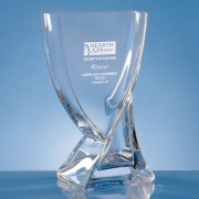 29.5cm Handmade Glass Presentation Vase